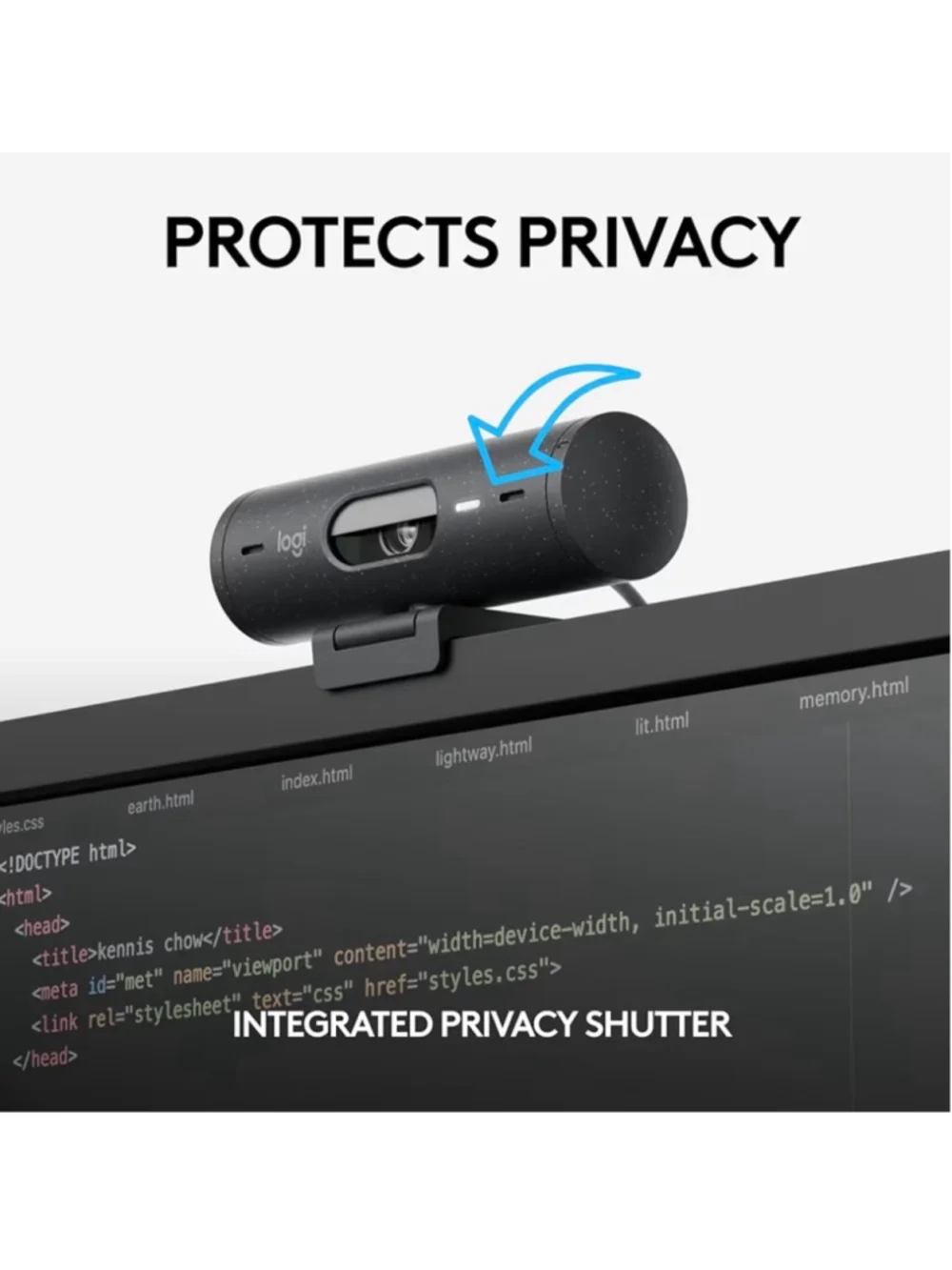 NEW Logitech Brio 505 Full HD 1080p Webcam auto Light Correction framing